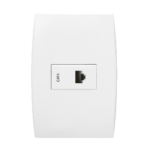 5Tg9 9101 Conjunto 1 Tomada Rj45 Cat6 4X2 Branco Ilus Iriel