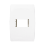 5Tg9 9023 Conjunto Placa 1 Modulo C/ Suporte 4X2 Branco Ilus Iriel