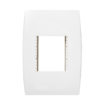 5Tg9 9024 Conjunto Placa 2 Modulos Juntos C/ Suporte 4X2 Branco Ilus Iriel