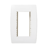 5Tg9 9026 Conjunto Placa 3 Modulos C/ Suporte 4X2 Branco Ilus Iriel