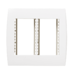 5Tg9 9033 Conjunto Placa 6 Modulos C/ Suporte 4X4 Branco Ilus Iriel