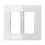 250002 Conjunto Placa 6 Modulos 4X4 + C/ Suporte Branco Iris Iriel