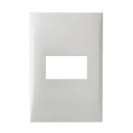 772161 Conjunto Placa 1 Modulo 4X2 1 Modulo + Suporte Branco Imperia Iriel