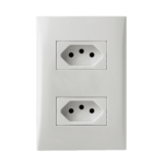 759371 Conjunto 2 Tomada 2P+T 10A 250V~ 4X2 Branco Imperia Iriel