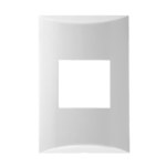 571121 Placa 2 Modulos Juntos 4X2 Branco Brava Iriel