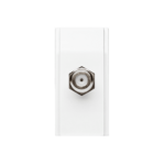 874012 Modulo Tomada Cabo Coaxial Terminal Branco Duale Up   Iriel