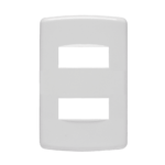 850222 Placa 2 Modulos Separados 4X2 Branco Duale Up   Iriel
