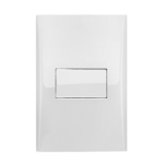 761001 Conjunto 1 Interruptor Simples 10Ax 250V~ 4X2 Branco Imperiaeria Brilho Iriel