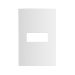 05039.0701.42 Placa 1 Modulo 4X2 Branco Atria Iriel