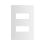 05039.0702.42 Placa 2 Modulos Separados 4X2 Branco Atria Iriel