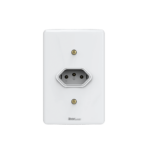 Tomada 2p+T 10A Branco com Placa 4x2 Linha Artis 110-EN