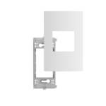 05039.0422.42 Placa 2 Modulos Juntos 4X2 + Suporte Branco Atria Iriel