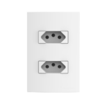 05039.0200.20 Conjunto 2 Tomada 2P+T 20A 250V~ 4X2 Branco Atria Iriel