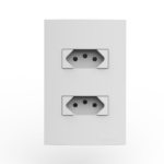 05039.0200.10 Conjunto 2 Tomada 2P+T 10A 250V~ 4X2 Branco Atria Iriel