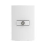 05039.0300.01 Conjunto 1 Tomada Cabo Coaxial Terminal 4X2 Branco Atria Iriel