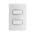 05039.0011.10 Conjunto 1 Interruptor Simples + 1 Interruptor Paralelo 10Ax 250V~ 4X2 Branco Atria Iriel