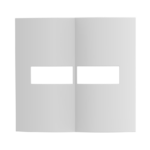 05039.0702.44 Placa 1 Modulo + 1 Modulo 4X4 Branco Atria Iriel