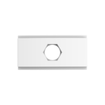 05039.0500.02 Conjunto 2 Modulo Cego C/ Furo Branco Atria Iriel