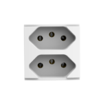 05039.0500.10 Modulo Tomada 2P+T Duale Up Lex 10Ax 250V~ Branco Atria Iriel