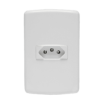 852021 Conjunto 1 Tomada 2P+T 20A 250V~ 4X2 Branco Duale Up   Iriel