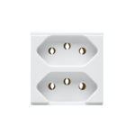 872022 Modulo Tomada 2P+T Duale Up Lex 20A 250V~ Branco Duale Up  Iriel