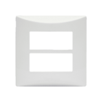 541131 Placa 2 Modulos Separados C/ Suporte Branco Sbrava Iriel