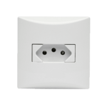 541411 Conjunto 1 Tomada 2P+T 20A 250V~ Branco Sbrava Iriel