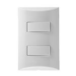 559001 Conjunto 2 Interruptor Simples 10Ax 250V~ 4X2 Branco Brava Iriel