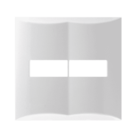 572111 Placa 1 Modulo + 1 Modulo 4X4 Branco Brava Iriel