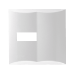 572191 Placa 1 Modulo + Pre Corte 4X4 Branco Brava Iriel