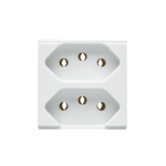 572411 Modulo Tomada 2P+T Duale Up Lex 20A 250V~ Branco Brava Iriel