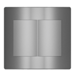 5Tg9 9425Ct Conjunto Placa Cega 4X4 + Suporte Concreto Revita Iriel