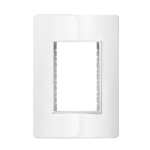 5Tg9 9424 Conjunto Placa 3 Modulos 4X2 + Suporte Branco Revita Iriel