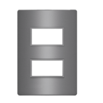 5Tg9 9423Ct Conjunto Placa 2 Modulos Separados 4X2 + Suporte Concreto Revita Iriel