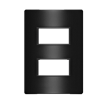 5Tg9 9423Ca Conjunto Placa 2 Modulos Separados 4X2 + Suporte Carbono Metálico Revita Iriel