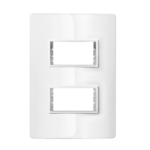 5Tg9 9423 Conjunto Placa 2 Modulos Separados 4X2 + Suporte Branco Revita Iriel