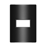 5Tg9 9421Ca Conjunto Placa 1 Modulo 4X2 + Suporte Carbono Metálico Revita Iriel