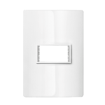 5Tg9 9421 Conjunto Placa 1 Modulo 4X2 + Suporte Branco Revita Iriel