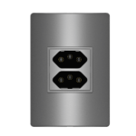 5Ub9 9451Ct Conjunto 1 Tomada 2P+T Duale Up Lex 20A 250V~ 4X2 Concreto Revita Iriel