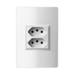 5Ub9 9453 Conjunto 1 Tomada 2P+T Duale Up Lex 10Ax 250V~ 4X2 Branco Revita Iriel