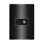 5Tg9 9462Ca Conjunto 1 Tomada Cabo Coaxial Terminal 4X2 Carbono Metálico Revita Iriel