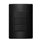 5Ta9 9446Ca Conjunto 3 Interruptor Paralelo 10Ax 250V~ 4X2 Carbono Metálico Revita Iriel