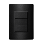 5Ta9 9445Ca Conjunto 3 Interruptor Simples 10Ax 250V~ 4X2 Carbono Metálico Revita Iriel