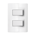 5Ta9 9444 Conjunto 1 Interruptor Simples + 1 Interruptor Paralelo 10Ax 250V~ 4X2 Branco Revita Iriel
