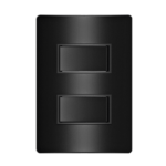 5Ta9 9442Ca Conjunto 2 Interruptor Simples 10Ax 250V~ 4X2 Carbono Metálico Revita Iriel