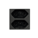 5Ub9 9402Ca Modulo Tomada 2P+T Duale Up Lex 10Ax 250V~ Carbono Metálico Revita Iriel