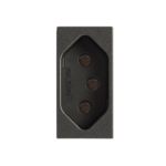 5Ub9 9400Ca Modulo Tomada 2P+T 10A 250V~ Carbono Metálico Revita Iriel