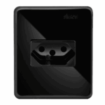 CONJUNTO DE SOBREPOR 1 TOMADA 2P+T PADRÃO BRASILEIRO 10A 250V NEGRO PIANO - SIMON 19