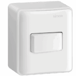 CONJUNTO DE SOBREPOR 1 INTERRUPTOR SIMPLES 10A 250V - BRANCO - SIMON 19