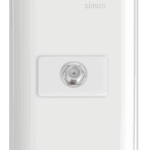 CONJUNTO 1 TOMADA COAXIAL PARA TV 75 OHMS - BRANCO - SIMON 19